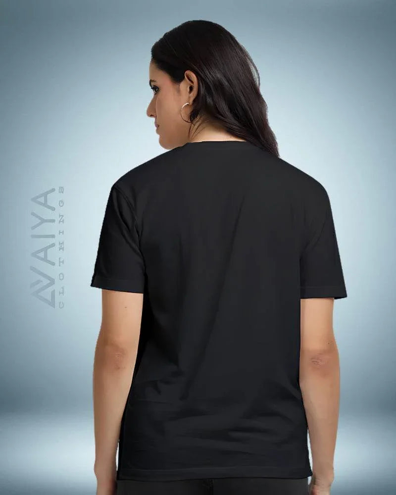 Supima Cotton T-Shirt for Men & Women | Black - Avaiya Clothings