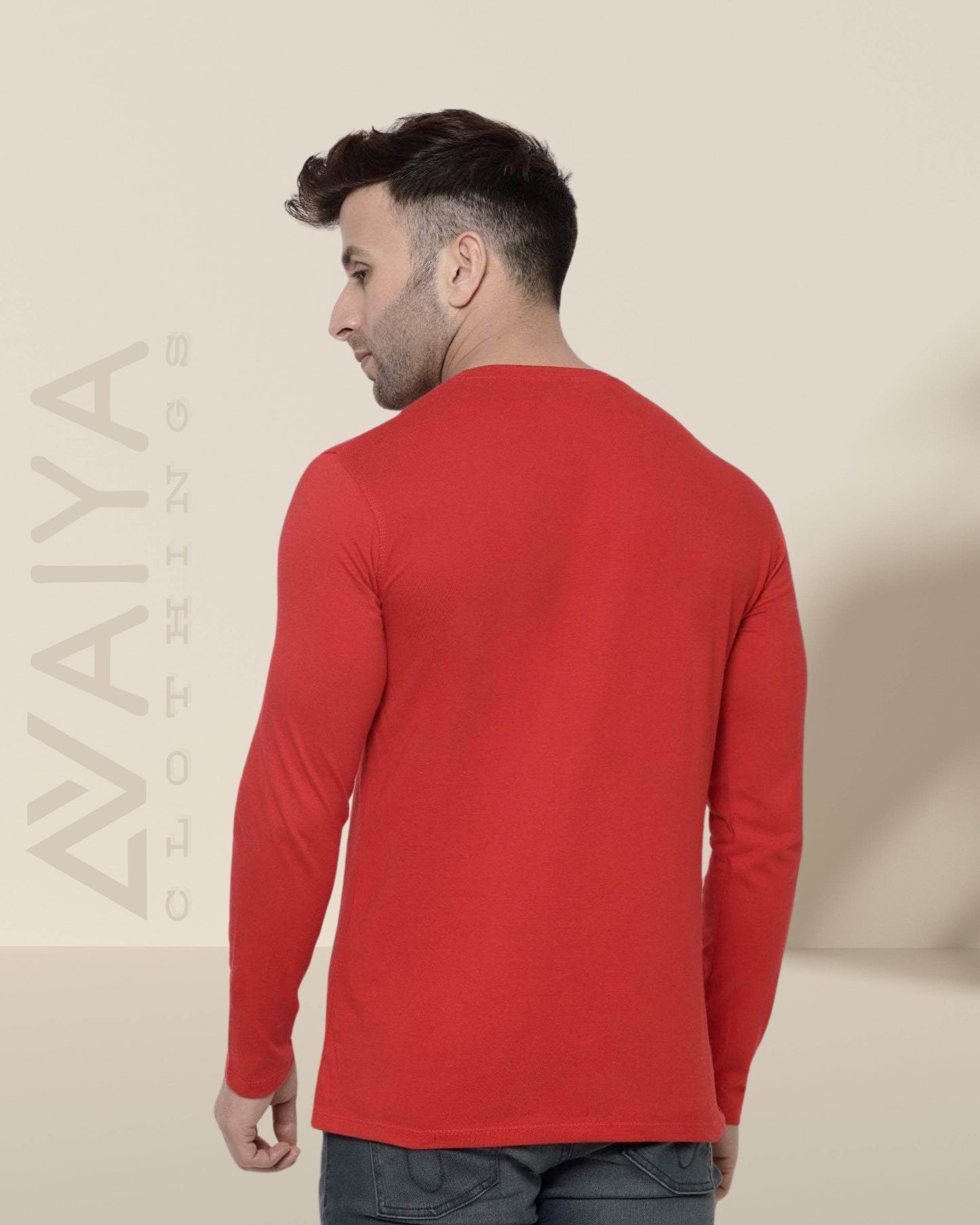 Minimal AvaiYa's logo | Full Sleeves Round Neck T-Shirt | Unisex - Avaiya Clothings