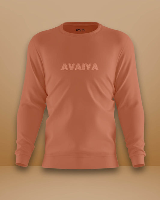 Avaiya Name Sweatshirt | Unisex | Coral - Avaiya Clothings