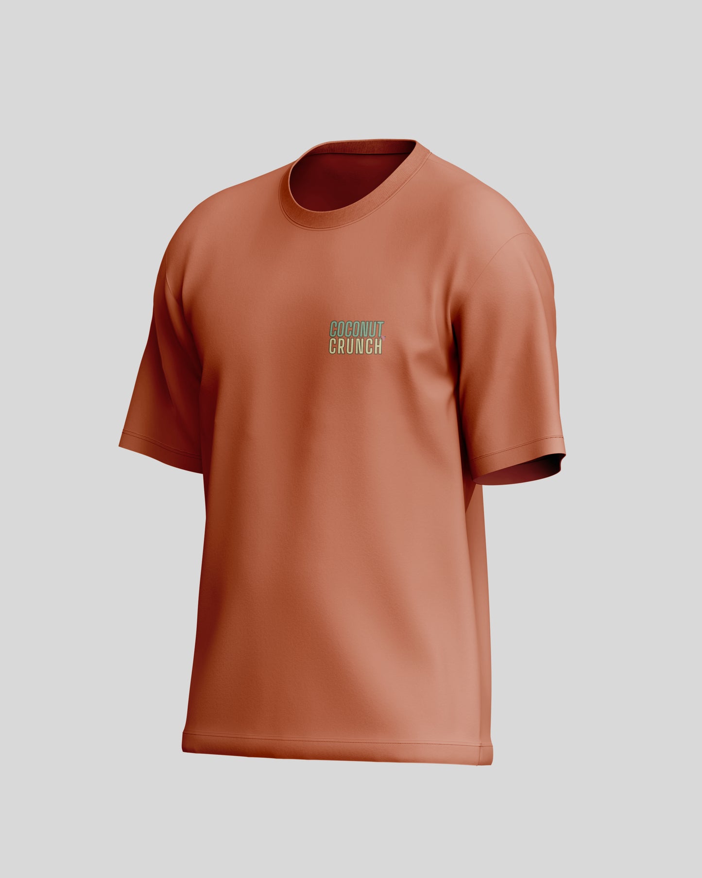 Coconut Crunch Oversized T-Shirt | Coral | Premium Quality by AvaiYa | Unisex
