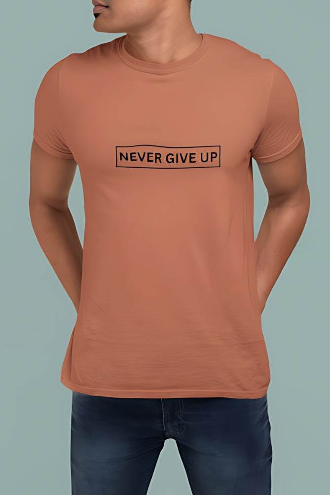 Never Give up | Classic T-Shirt | For Man And Woman - Avaiya Clothings