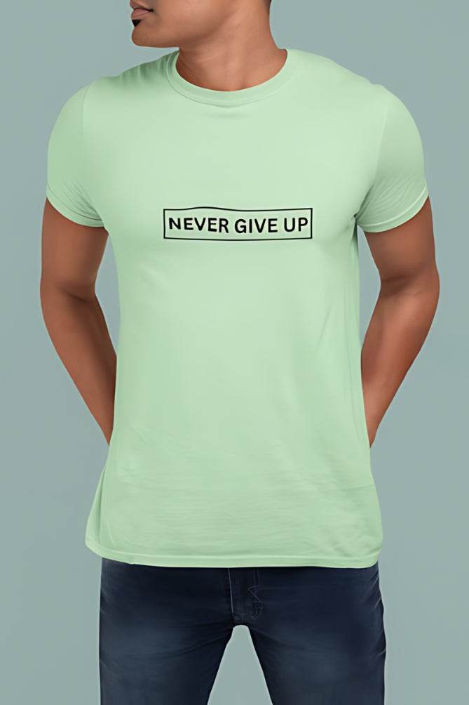 Never Give up | Classic T-Shirt | For Man And Woman - Avaiya Clothings