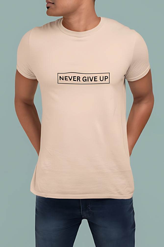 Never Give up | Classic T-Shirt | For Man And Woman - Avaiya Clothings
