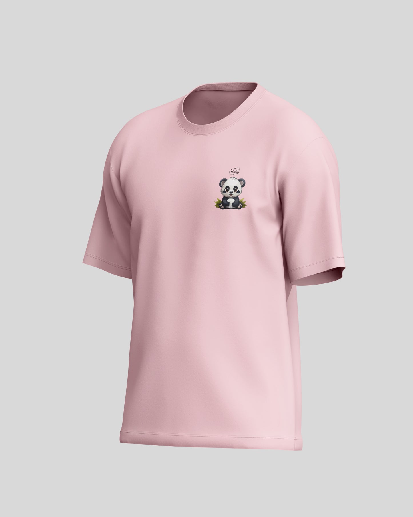 Panda Oversized T-Shirt | Light Baby Blue | Premium Quality by AvaiYa