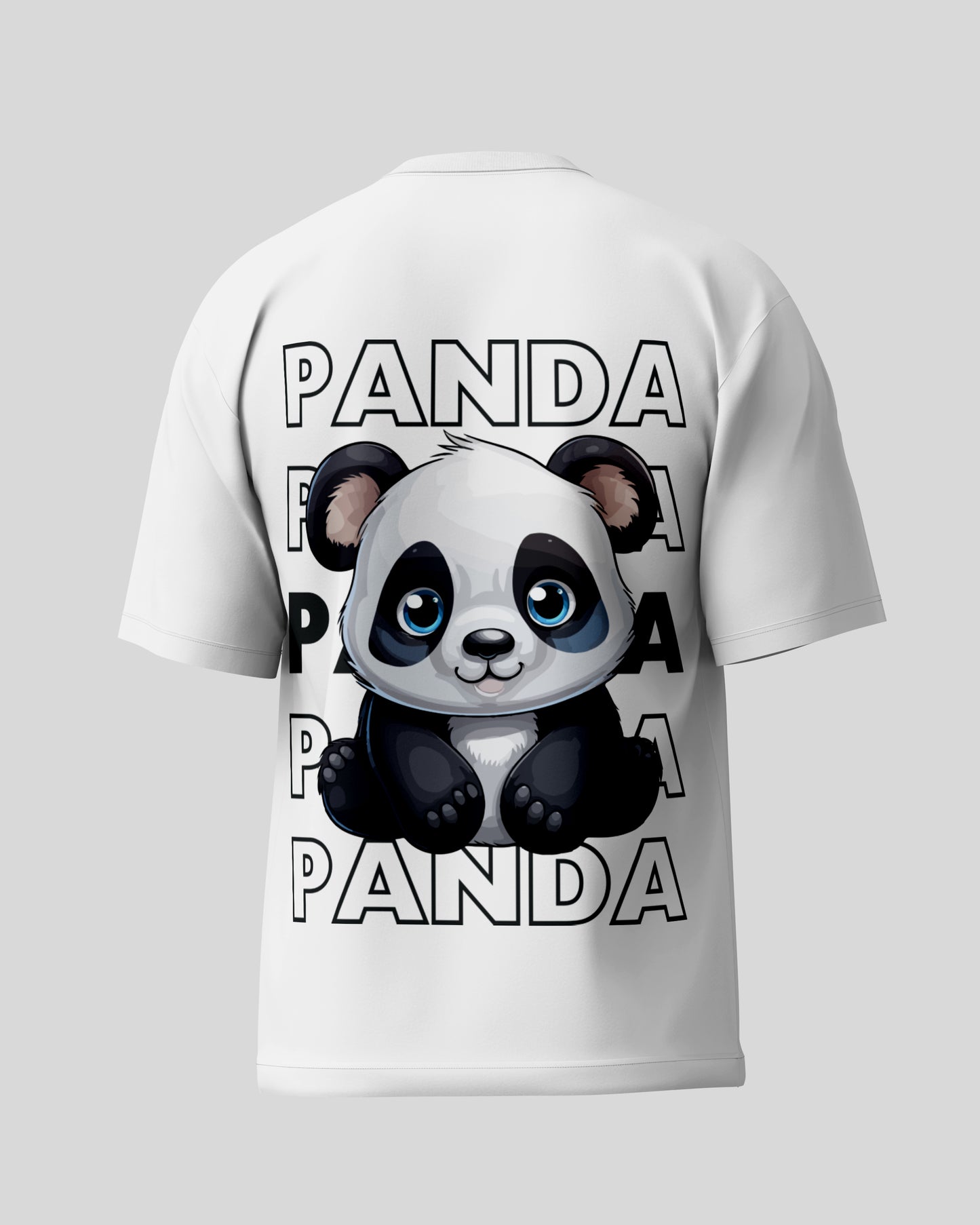 Panda Oversized T-Shirt | White | Premium Quality by AvaiYa