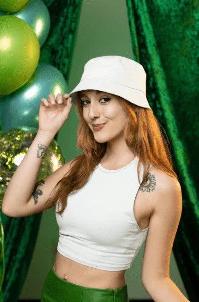 Women's Plain Crop Tank | White - Avaiya Clothings