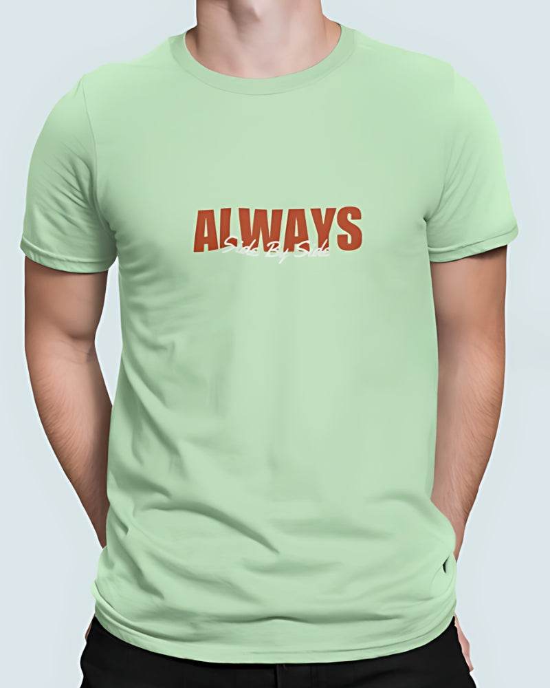 Always Side by Side | Classic T-Shirt | For Man And Woman - Avaiya Clothings