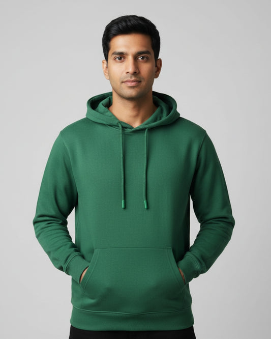 Plain Classic Hoodie | For Man And Woman | Bottle Green