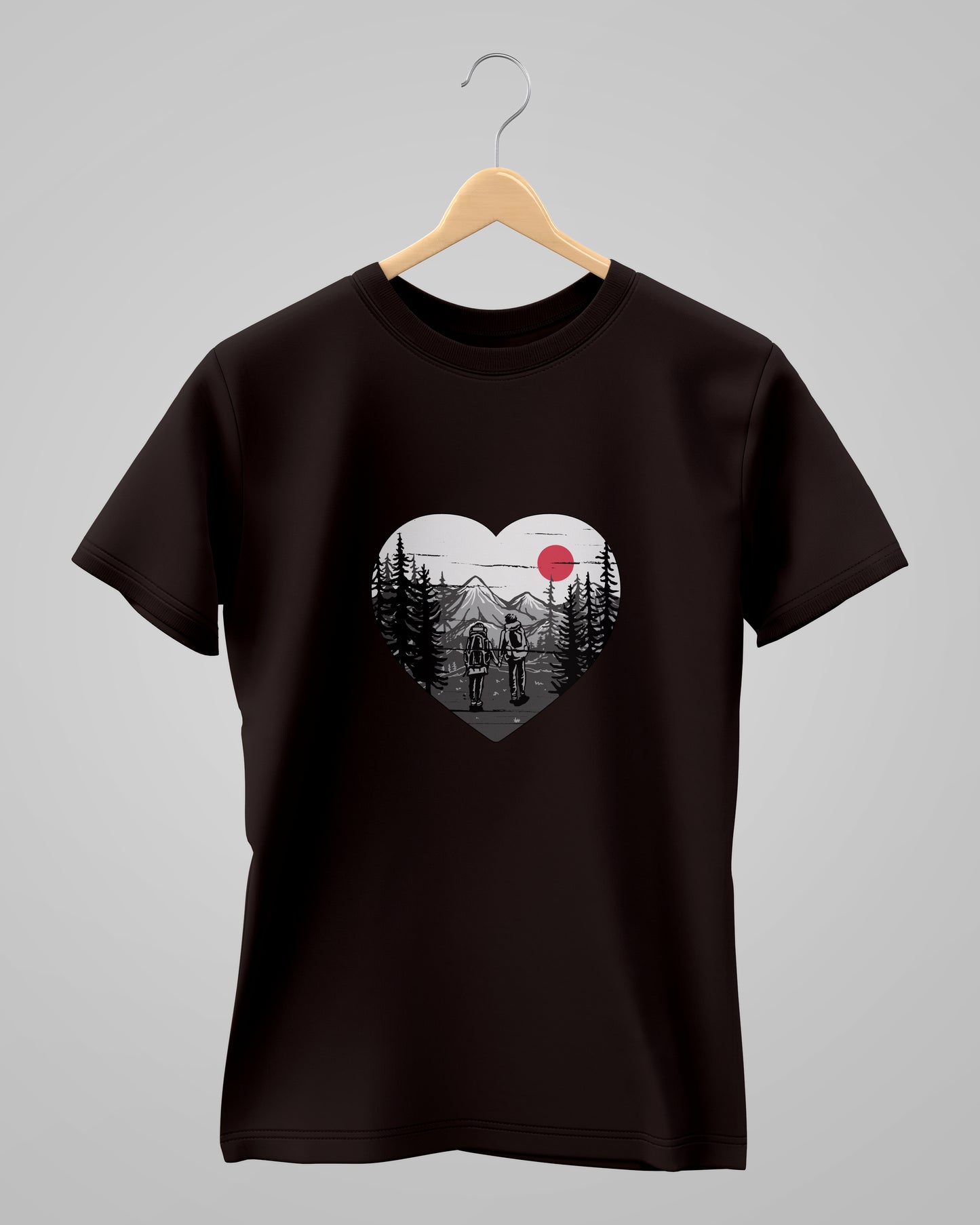 Couple Hiking Adventure | Classic T-Shirt | For Man & Woman - AvaiYa Clothing's
