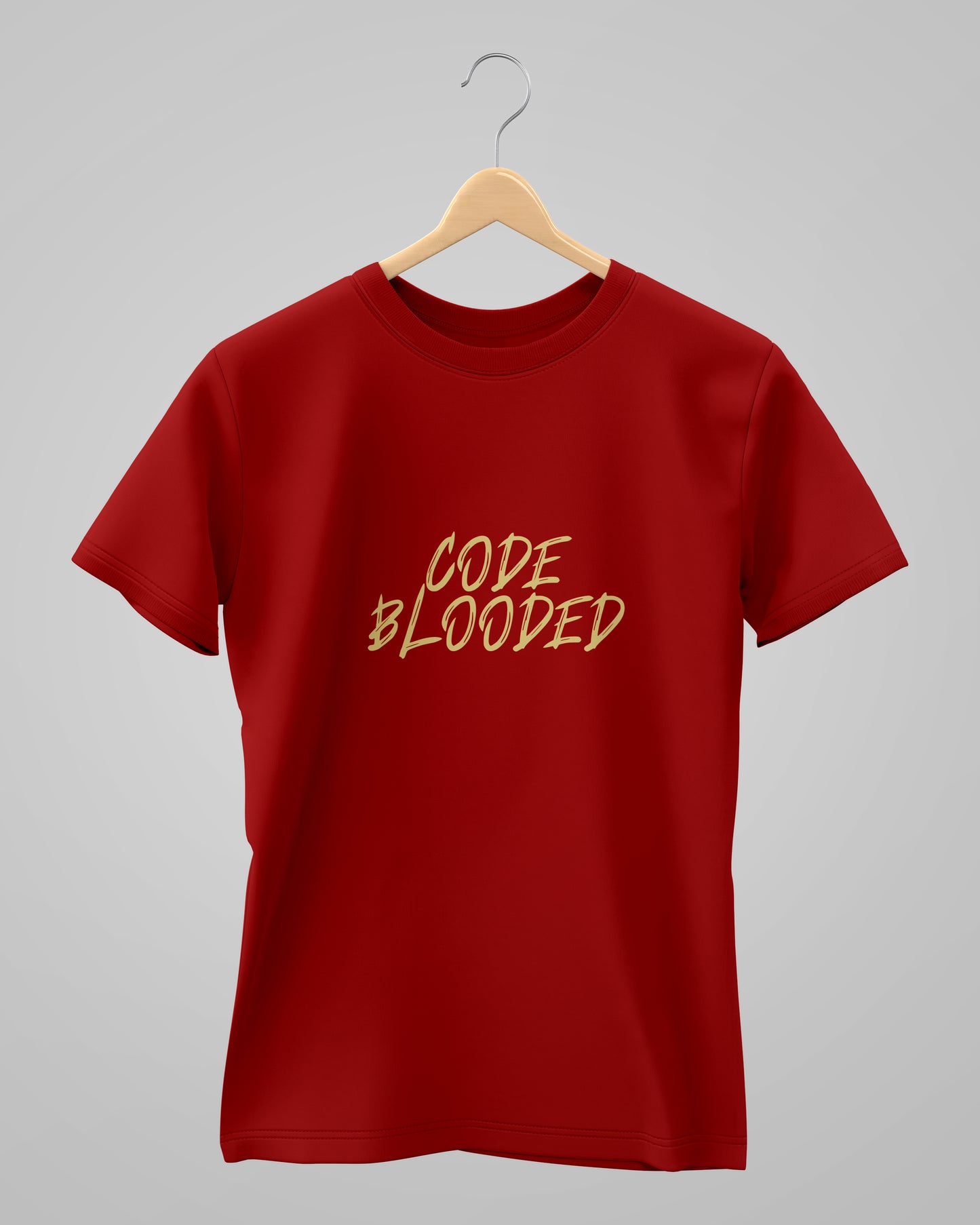 Code Blooded | Red | Classic T-Shirt | For Man And Woman