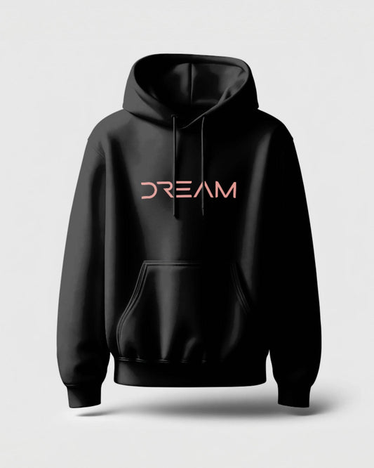 Dream | Classic Comfort Hoodie | Unisex | Black - Avaiya Clothings