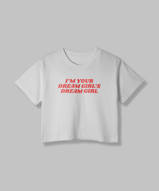 Dream Girl | Women Crop Top | White - Avaiya Clothings