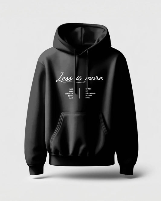Less is More Classic Comfort Hoodie | W | Unisex - Avaiya Clothings