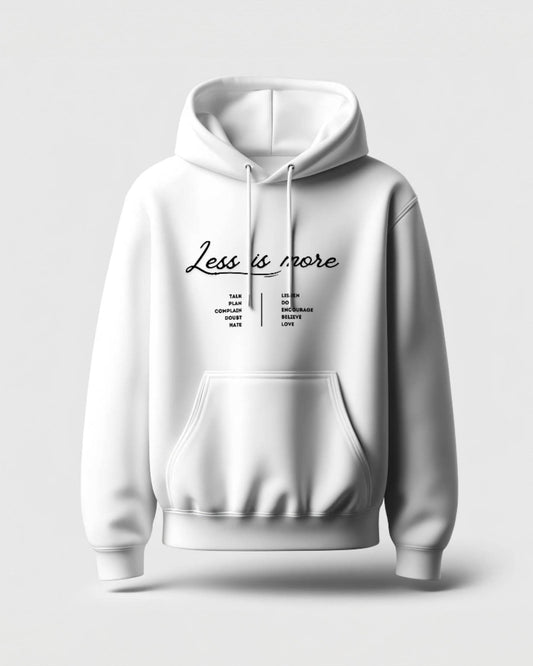 Less Is More Classic Comfort Hoodie | B | Unisex - Avaiya Clothings