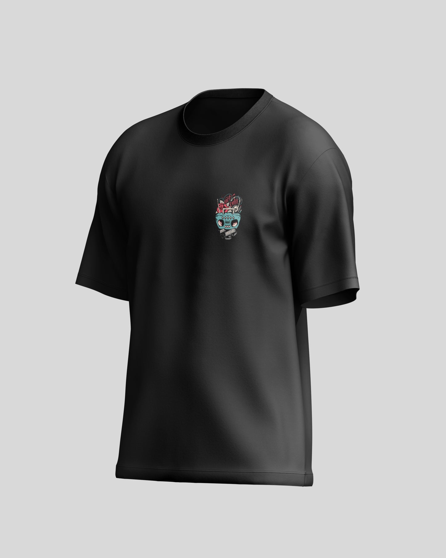 Not Only For music Oversized T-Shirt | Black | Premium Quality by AvaiYa