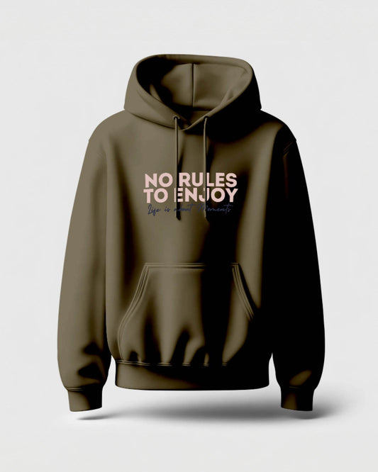 No Rules To Enjoy Classic Comfort Hoodie | P | Unisex - Avaiya Clothings