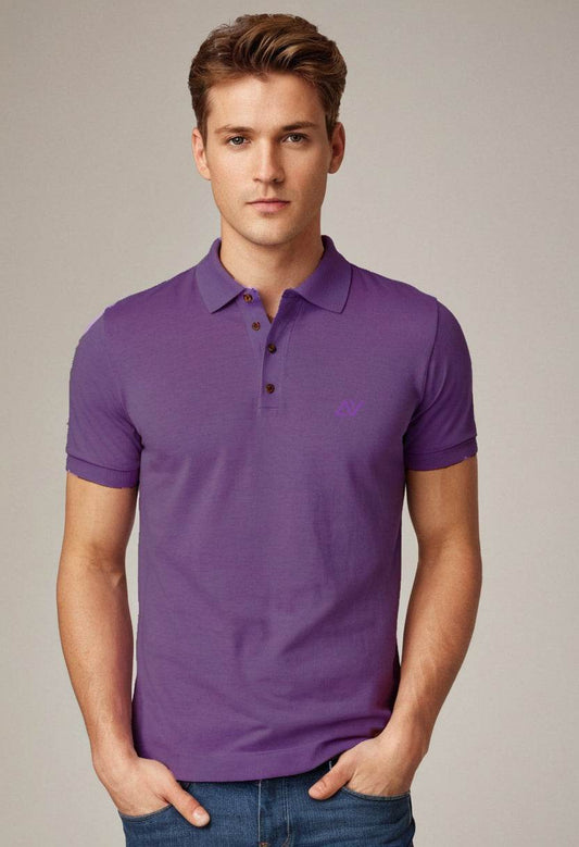 Classic Polo T-Shirts | Purple - Avaiya Clothings
