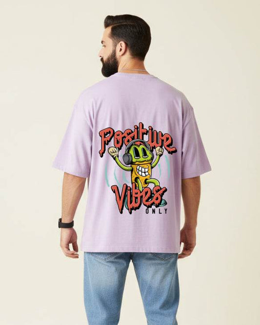 Positive Vibes Only Oversized T-Shirt | Premium Quality by AvaiYa | Unisex - Avaiya Clothings