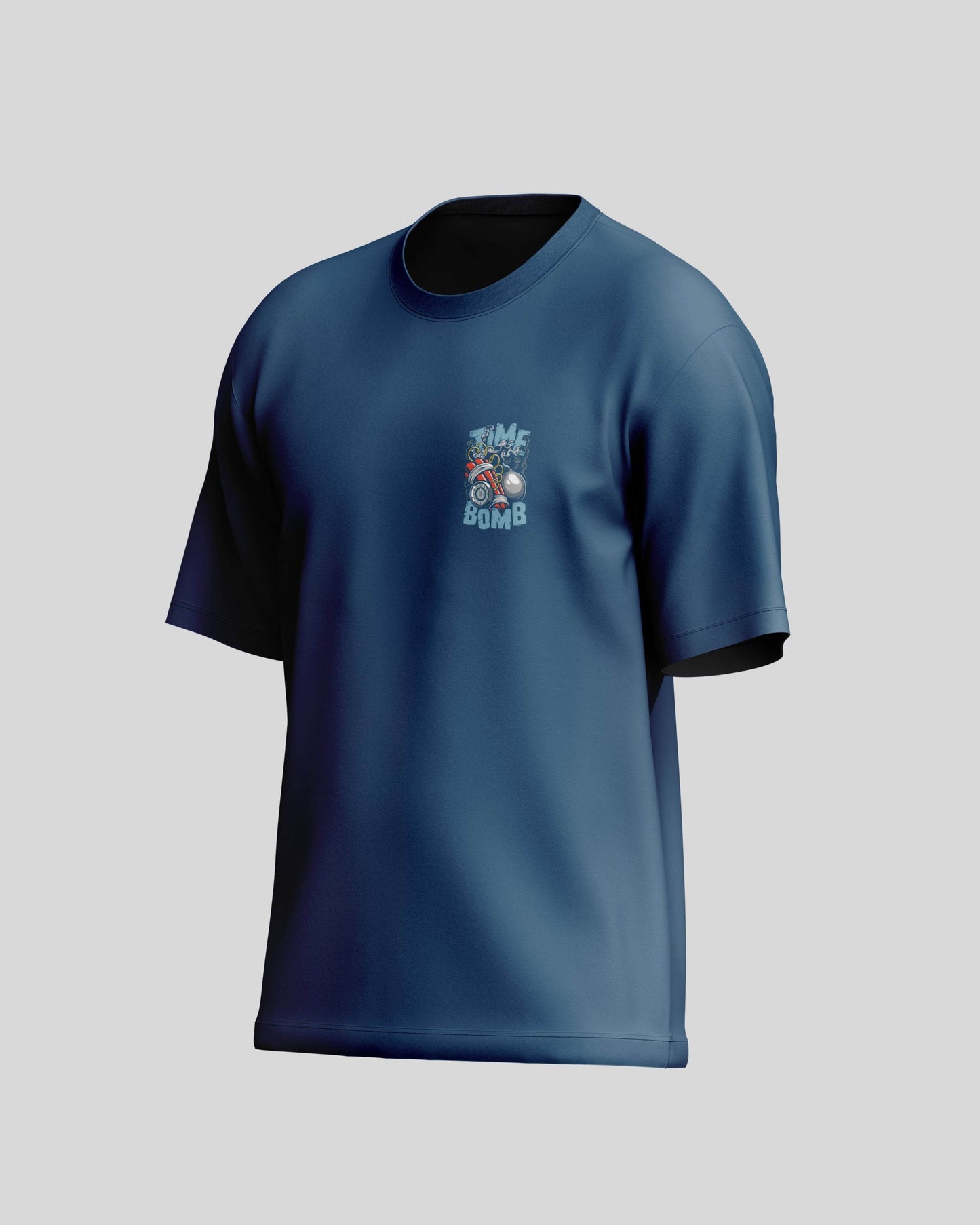 Time bomb Oversized T-Shirt | Petrol Blue | Premium Quality by AvaiYa | Unisex - AvaiYa Clothing's