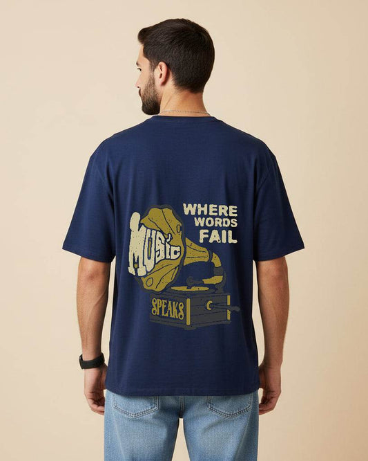 Where Words Fail Oversized T-Shirt | Premium Quality by AvaiYa | Unisex - Avaiya Clothings