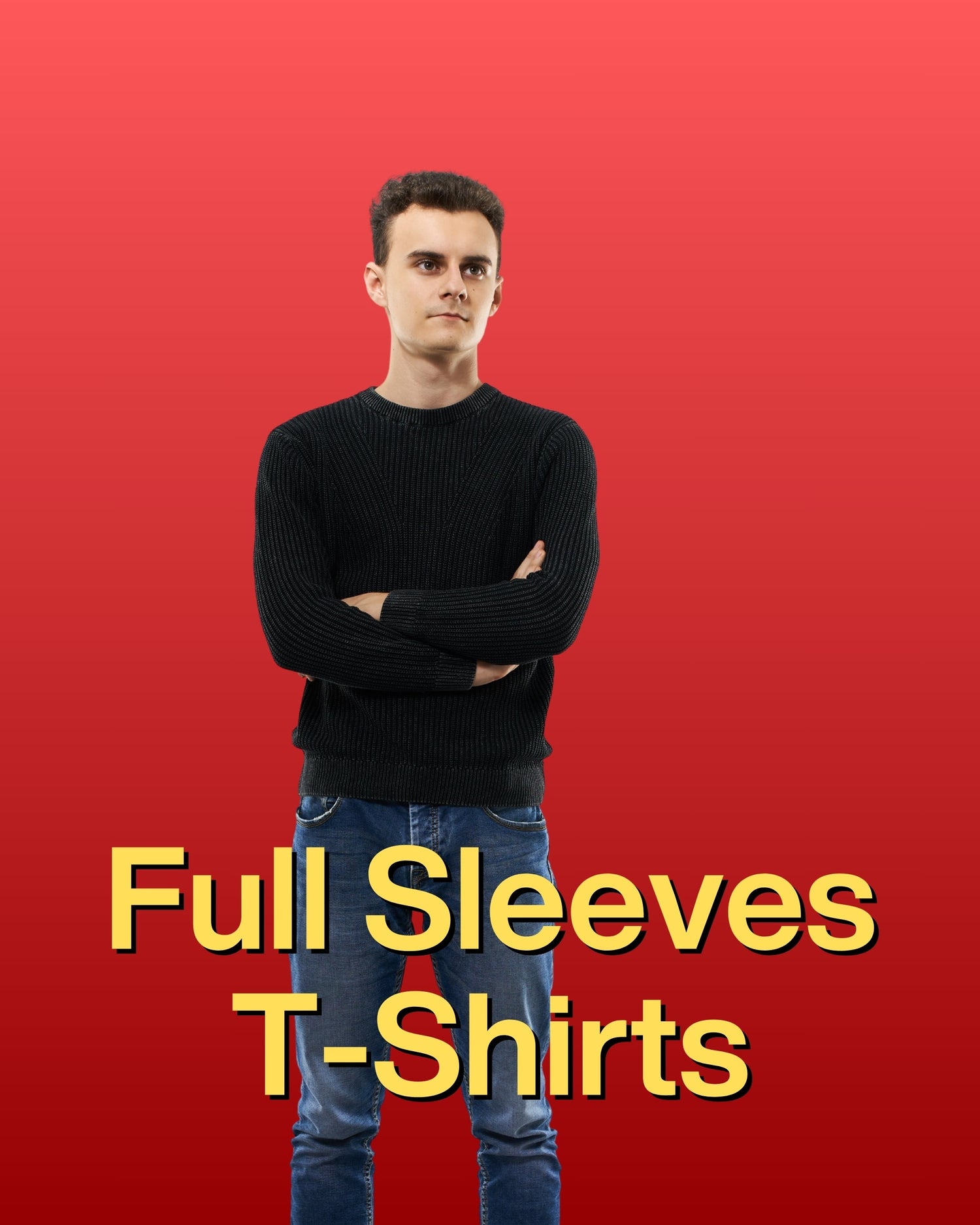 Full Sleeves Round Neck T-shirts - AvaiYa Clothing's