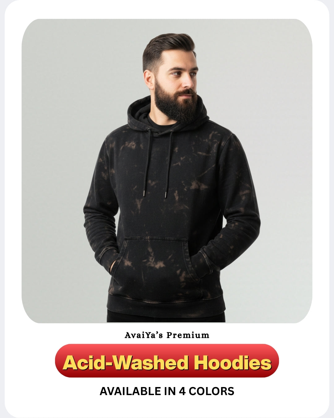 Acid-Washed Classic Hoodies