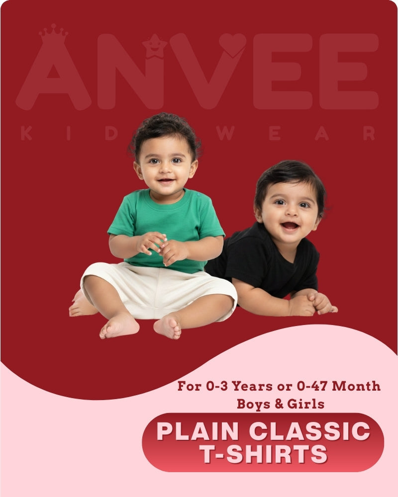 Plain Kids T-Shirt 0-3 Yrs