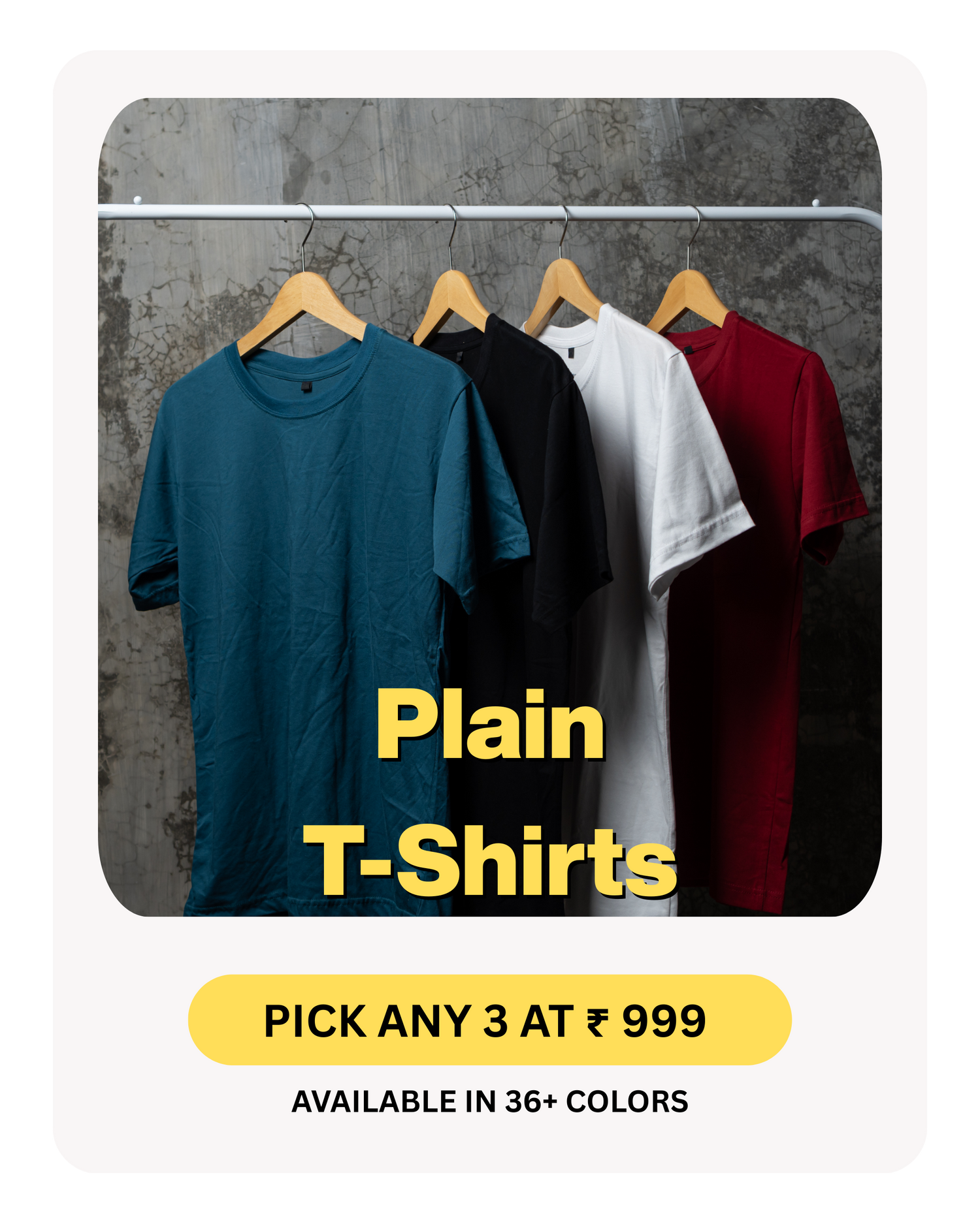Plain T-Shirts - AvaiYa Clothing's