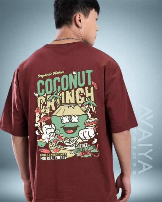 Coconut Crunch Oversized T-Shirt | Premium Quality by AvaiYa | Unisex - AvaiYa Clothing's