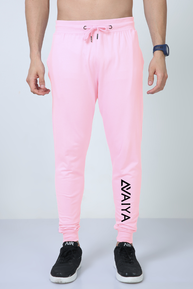 Cotton Comfort Joggers | Man and Woman | Light Baby Pink - AvaiYa Clothing's