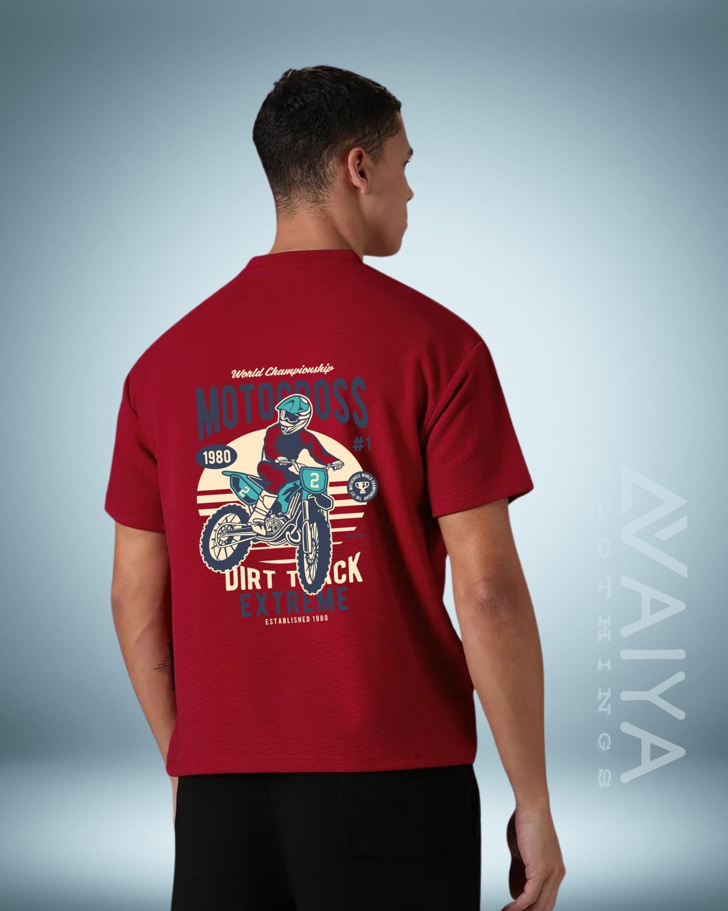 Motorcross Oversized T-Shirt | Premium Quality by AvaiYa | Unisex