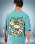 Coconut Crunch Oversized T-Shirt | Mint | Premium Quality by AvaiYa | Unisex - Avaiya Clothings