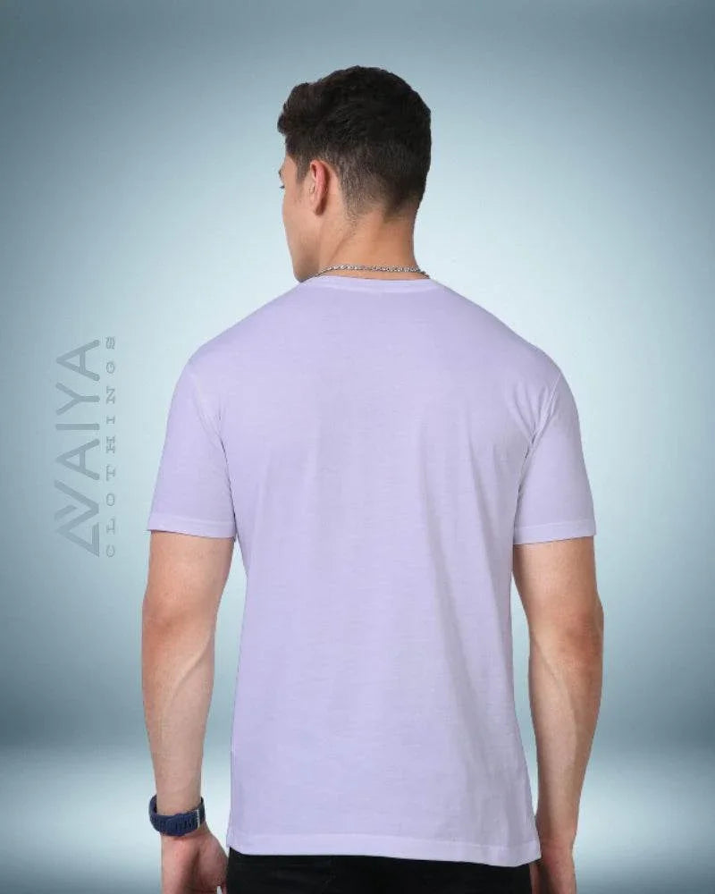 Supima Cotton T-Shirt for Men & Women | Lavender - Avaiya Clothings