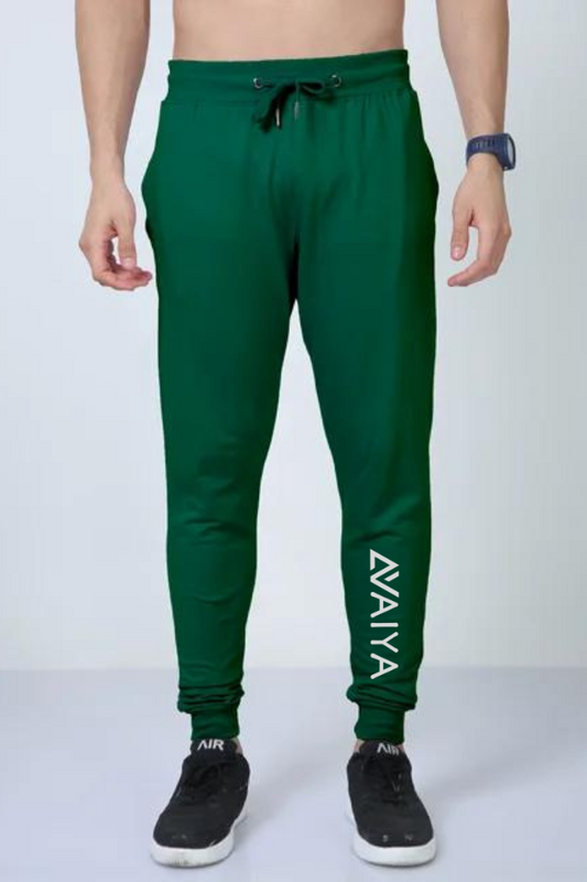Cotton Comfort Joggers | Man and Woman | Bottle Green - AvaiYa Clothing's