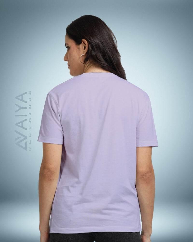 Supima Cotton T-Shirt for Men & Women | Lavender - Avaiya Clothings