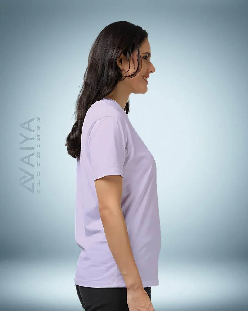Supima Cotton T-Shirt for Men & Women | Lavender - Avaiya Clothings