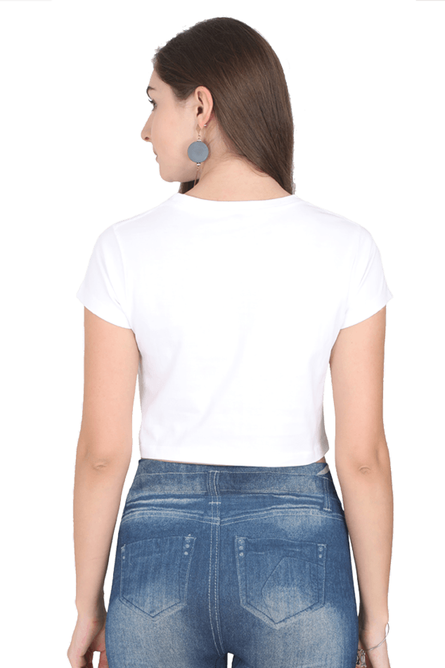 Dream Girl | Women Crop Top | White - Avaiya Clothings