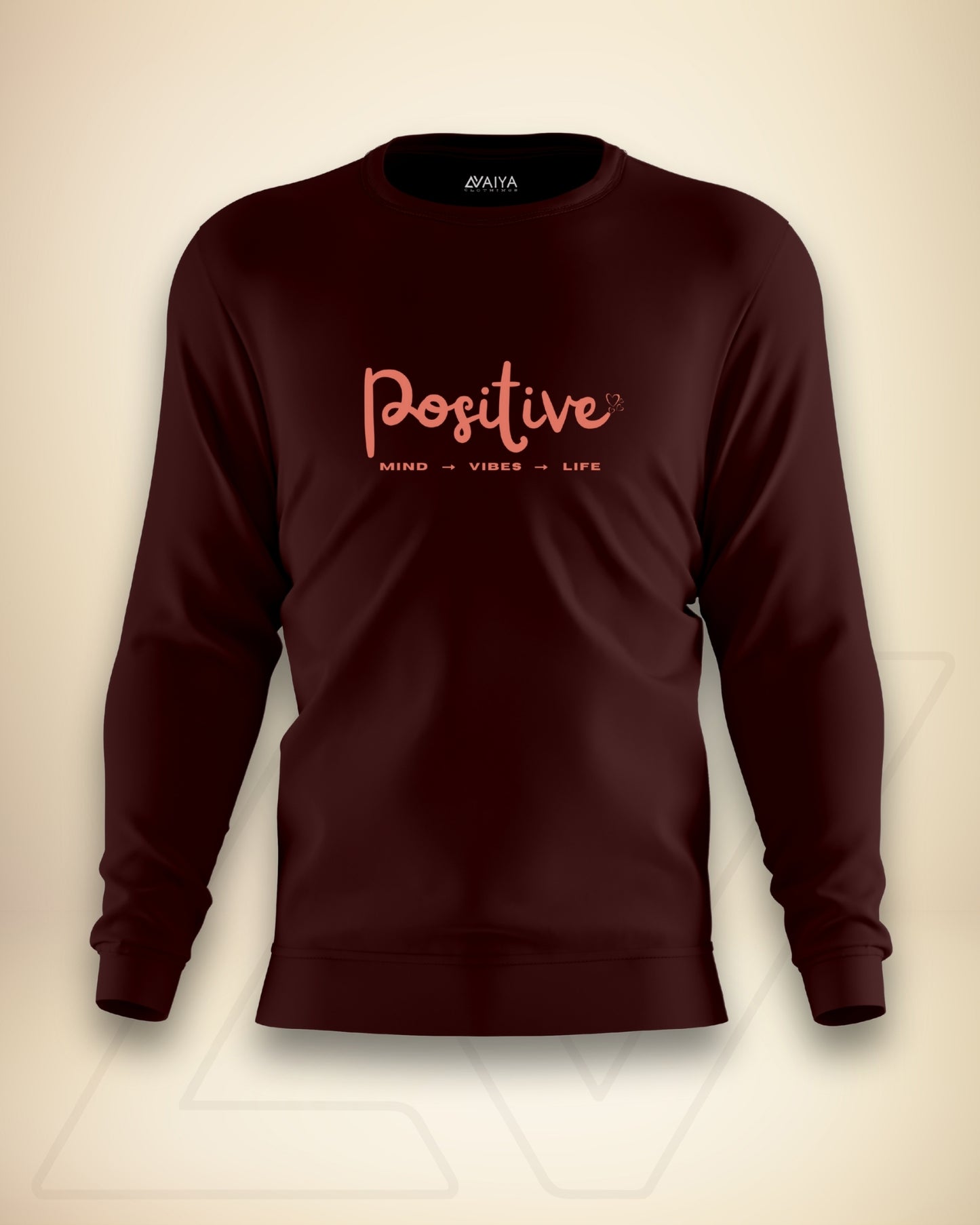 Positive Sweatshirt | Unisex | Maroon