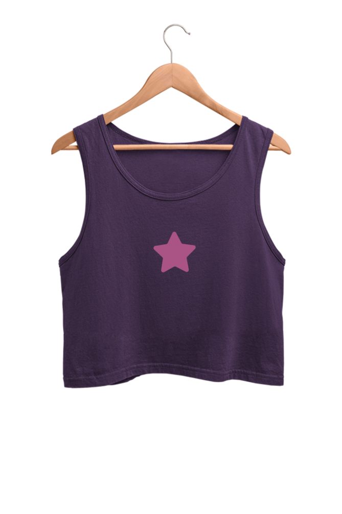 Star | Women’s Crop Tank | Purple