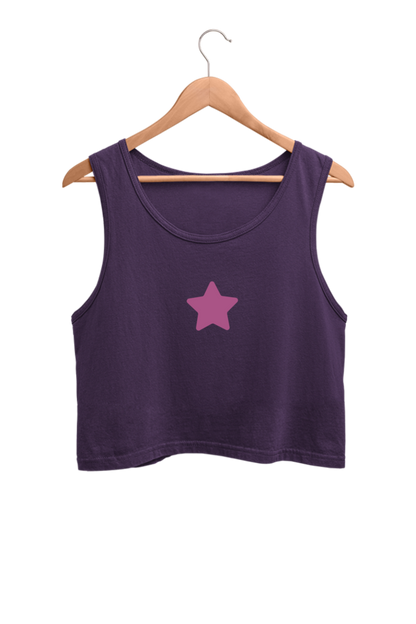 Star | Women’s Crop Tank | Purple