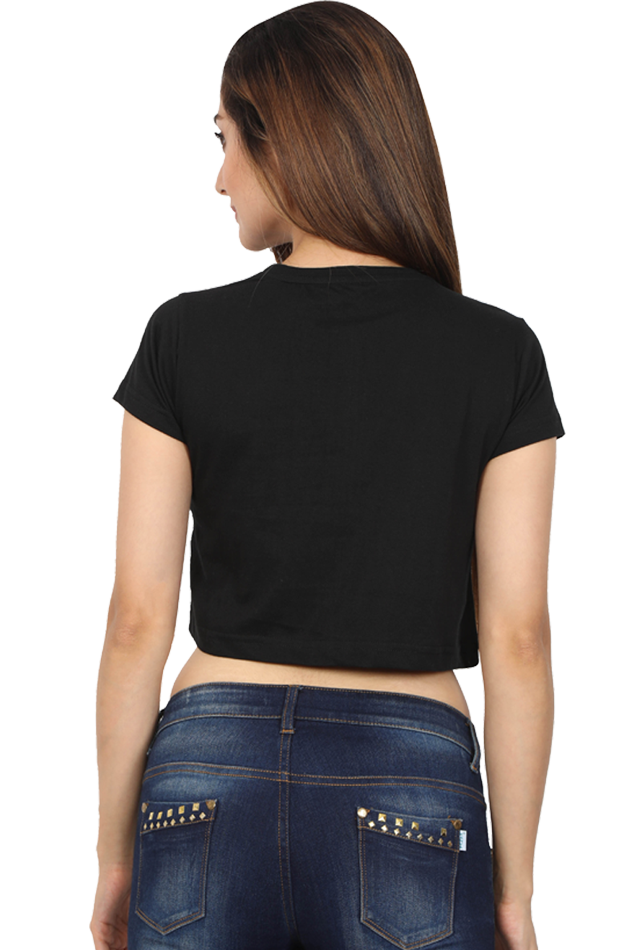 Dream Girl | Women Crop Top | Black - AvaiYa Clothing's