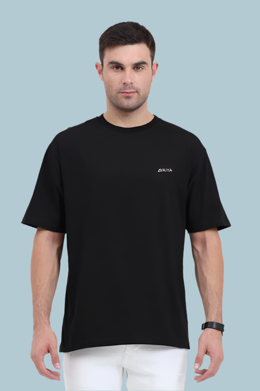 White Minimal Logo Oversized T-Shirt | Premium Quality by AvaiYa | Unisex
