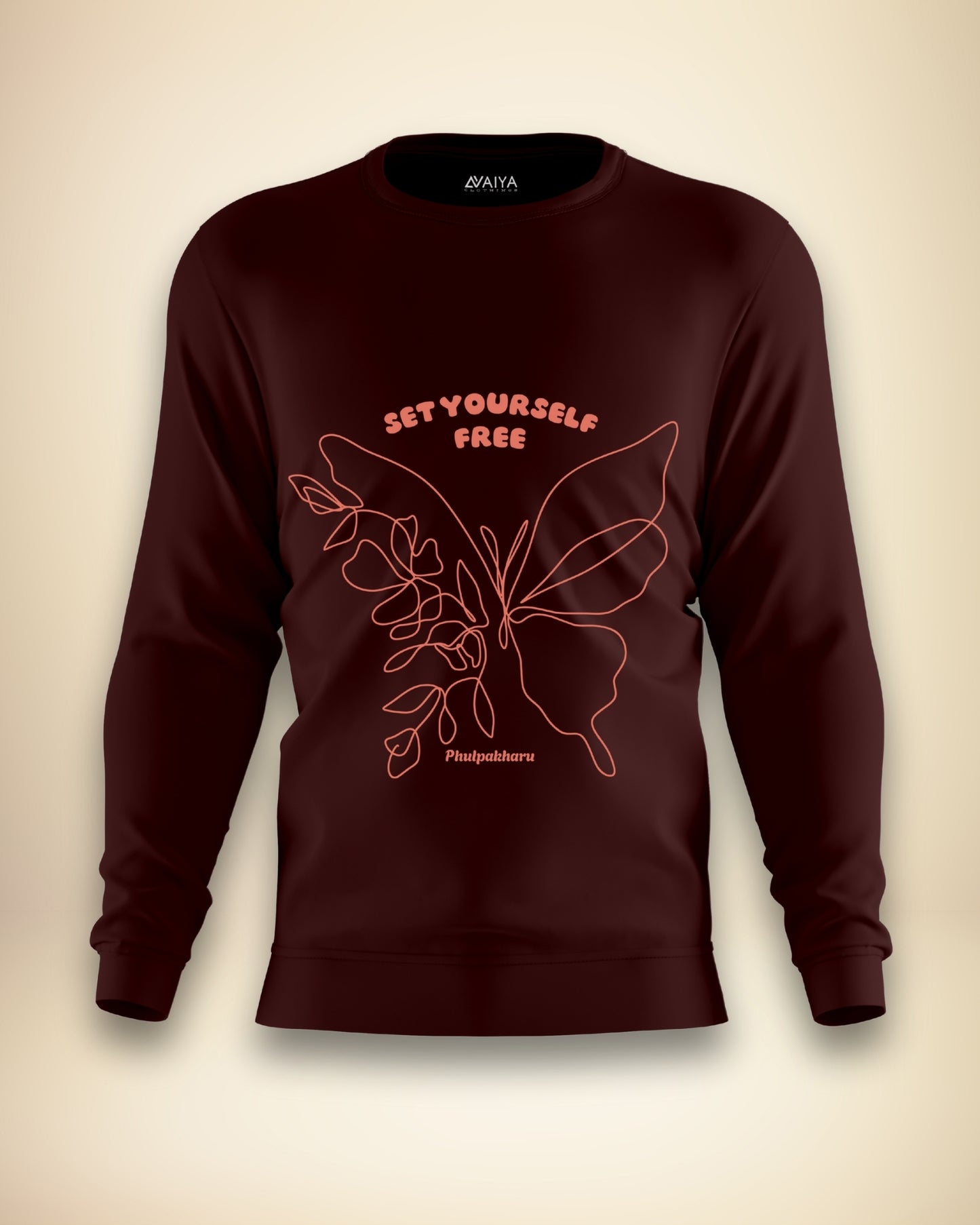 Set Yourself Free Sweatshirt | Unisex | Maroon
