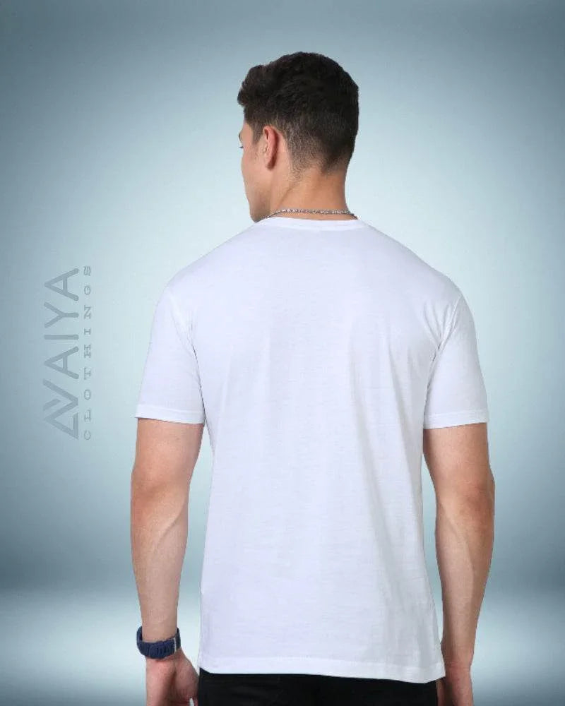 Supima Cotton T-Shirt for Men & Women | White - Avaiya Clothings