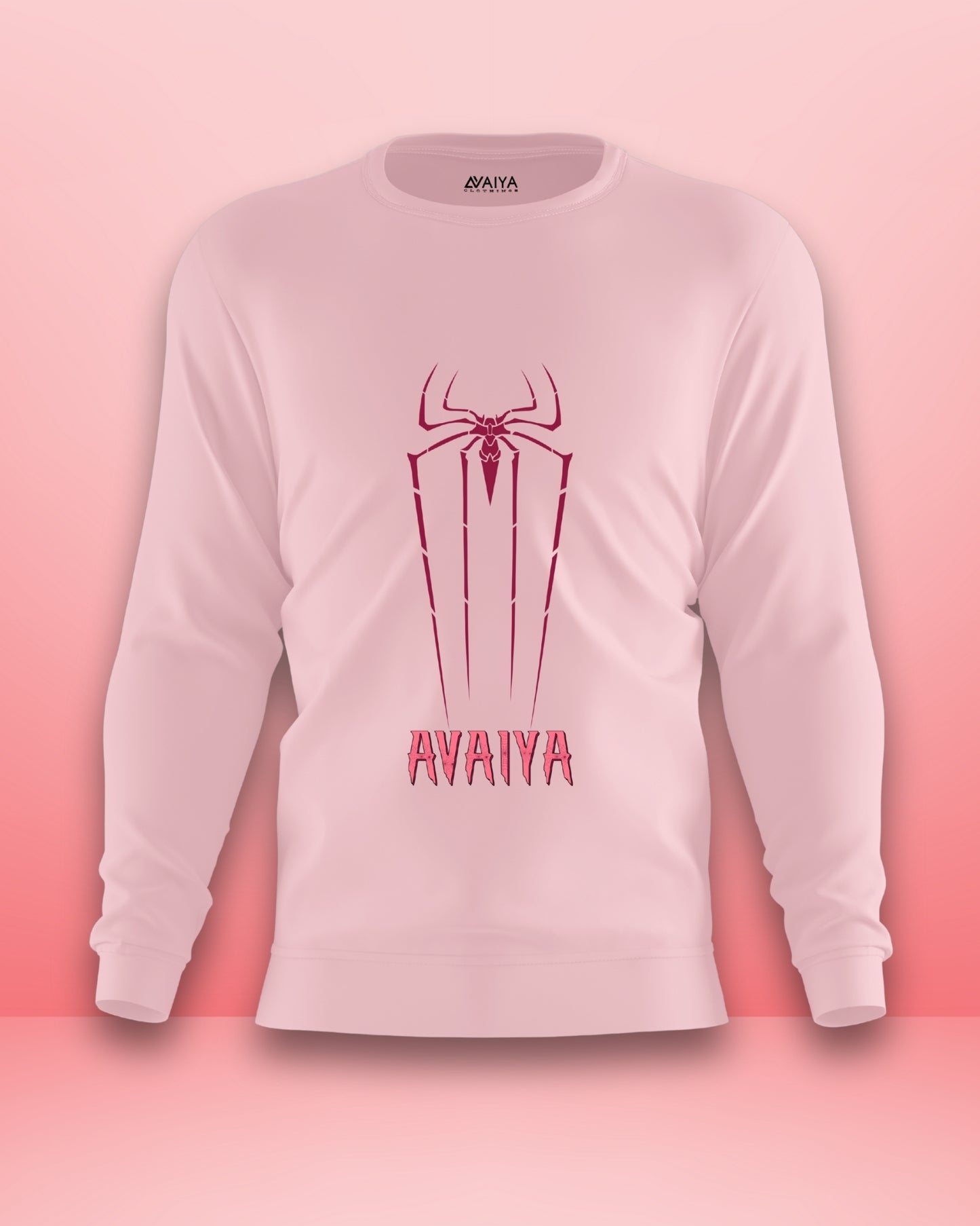 Spider Avaiya Sweatshirt | Unisex | Light Baby Pink