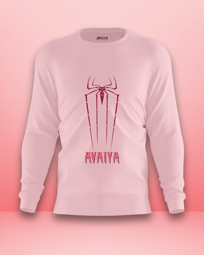Spider Avaiya Sweatshirt | Unisex | Light Baby Pink