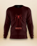Spider Avaiya Sweatshirt | Unisex | Maroon - Avaiya Clothings