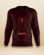 Spider Avaiya Sweatshirt | Unisex | Maroon - Avaiya Clothings