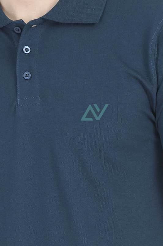 Avaiya's Classic Polo T-Shirts | Petrol Blue - AvaiYa Clothing's