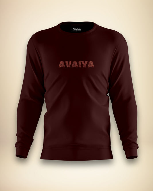 Avaiya Name Sweatshirt | Unisex | Maroon